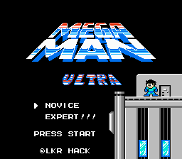 Mega Man Ultra Title Screen